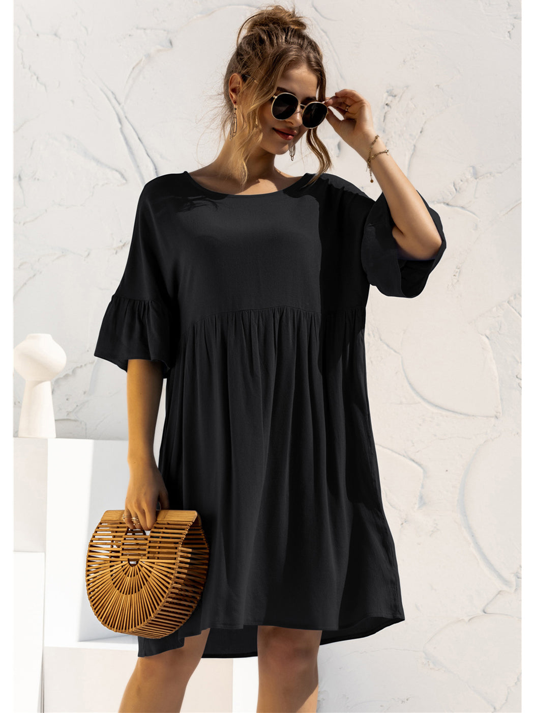 Vestido túnica con bolsillos Let's Lounge