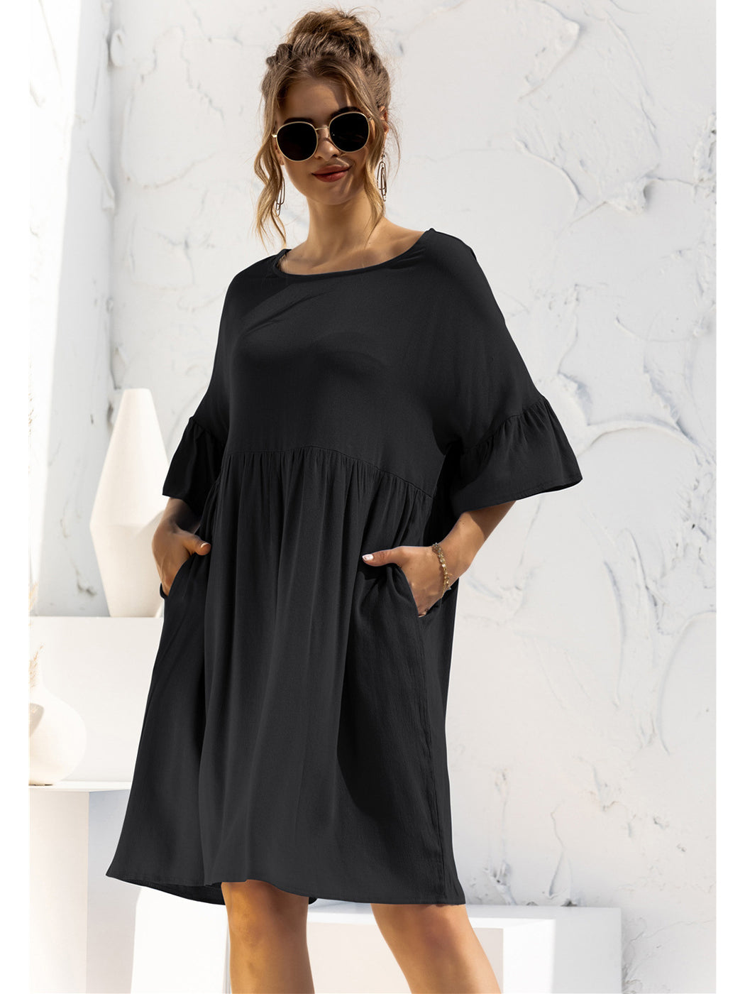 Vestido túnica con bolsillos Let's Lounge