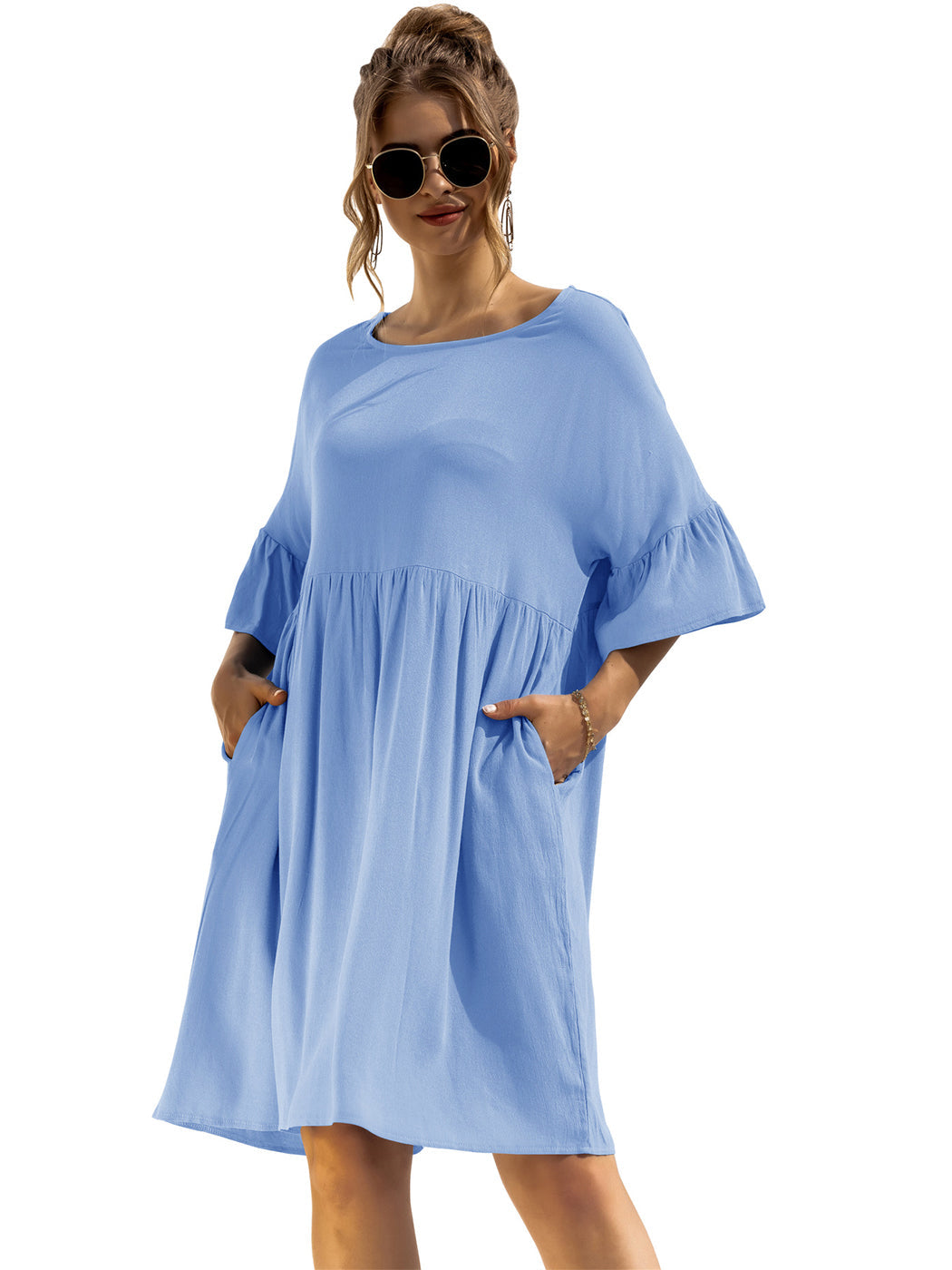Vestido túnica con bolsillos Let's Lounge