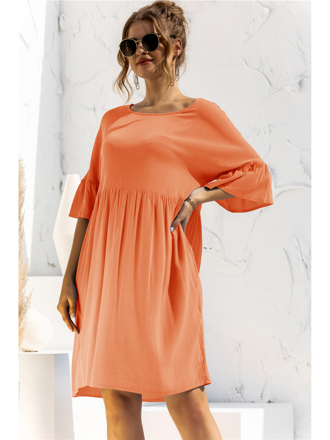 Vestido túnica con bolsillos Let's Lounge