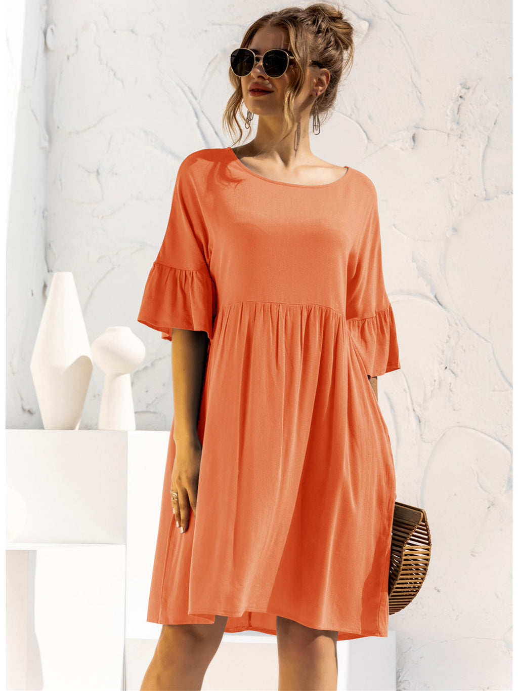 Vestido túnica con bolsillos Let's Lounge