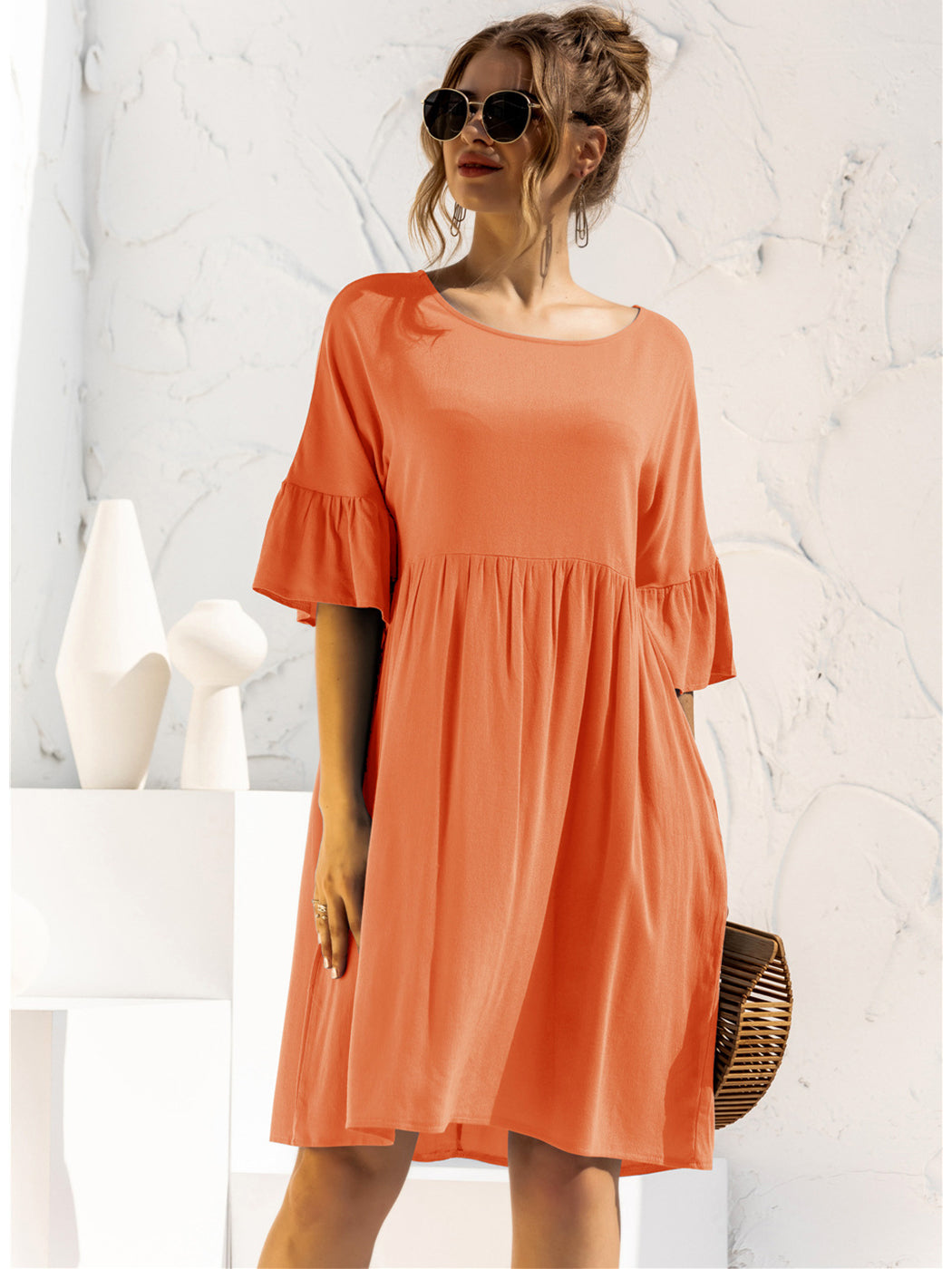 Vestido túnica con bolsillos Let's Lounge