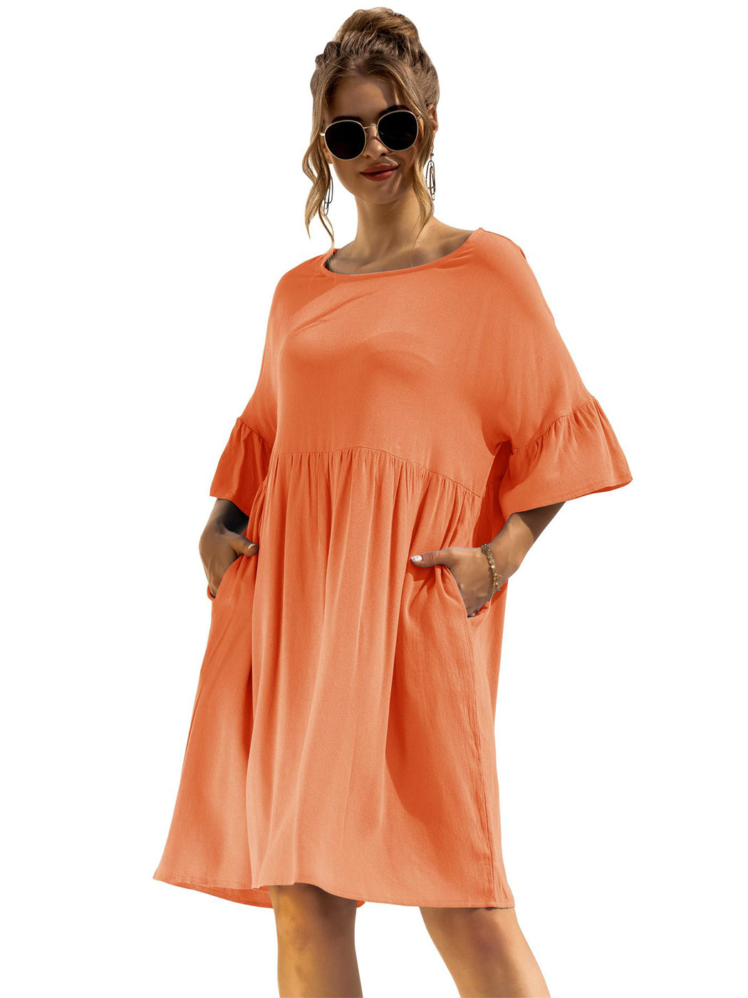 Vestido túnica con bolsillos Let's Lounge