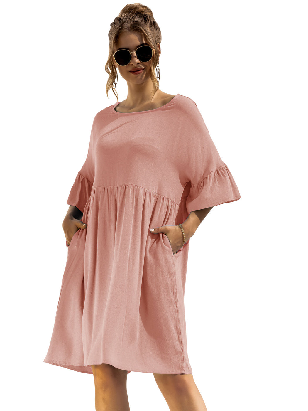 Vestido túnica con bolsillos Let's Lounge