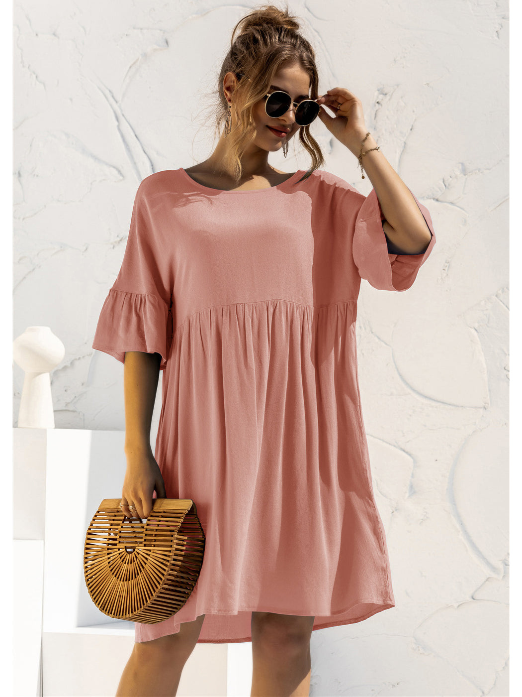 Vestido túnica con bolsillos Let's Lounge