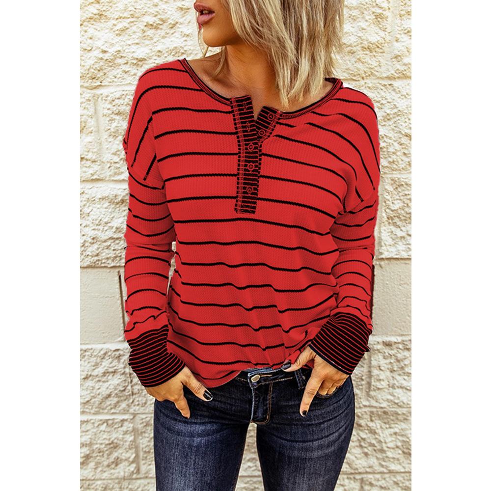 Stripped Spring Henley