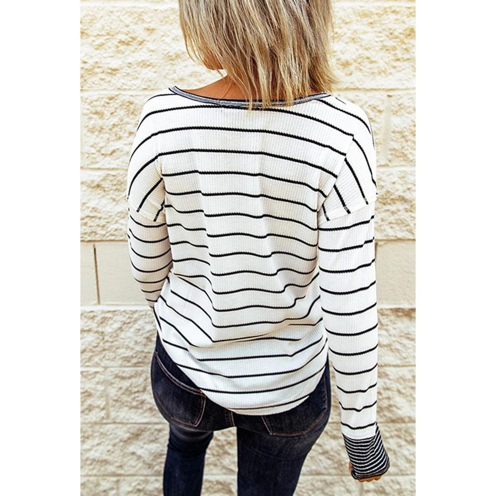 Stripped Spring Henley