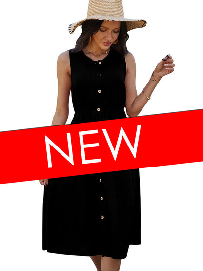 Button Down Adjustable Dress