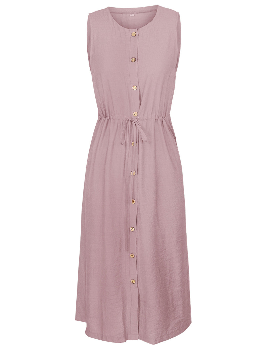 Button Down Adjustable Dress