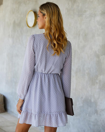 Vestido veraniego con volantes y lunares