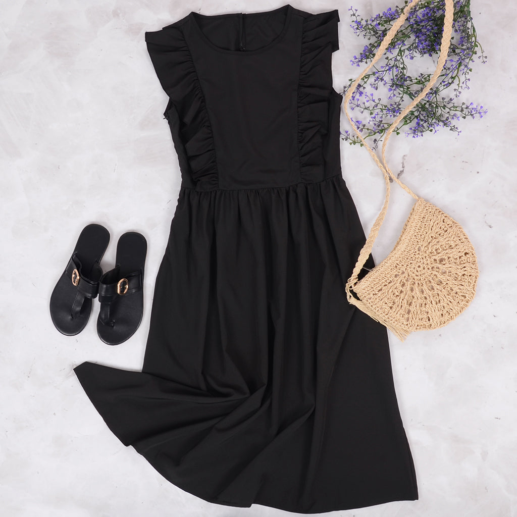 Vestido con volantes para uso diario