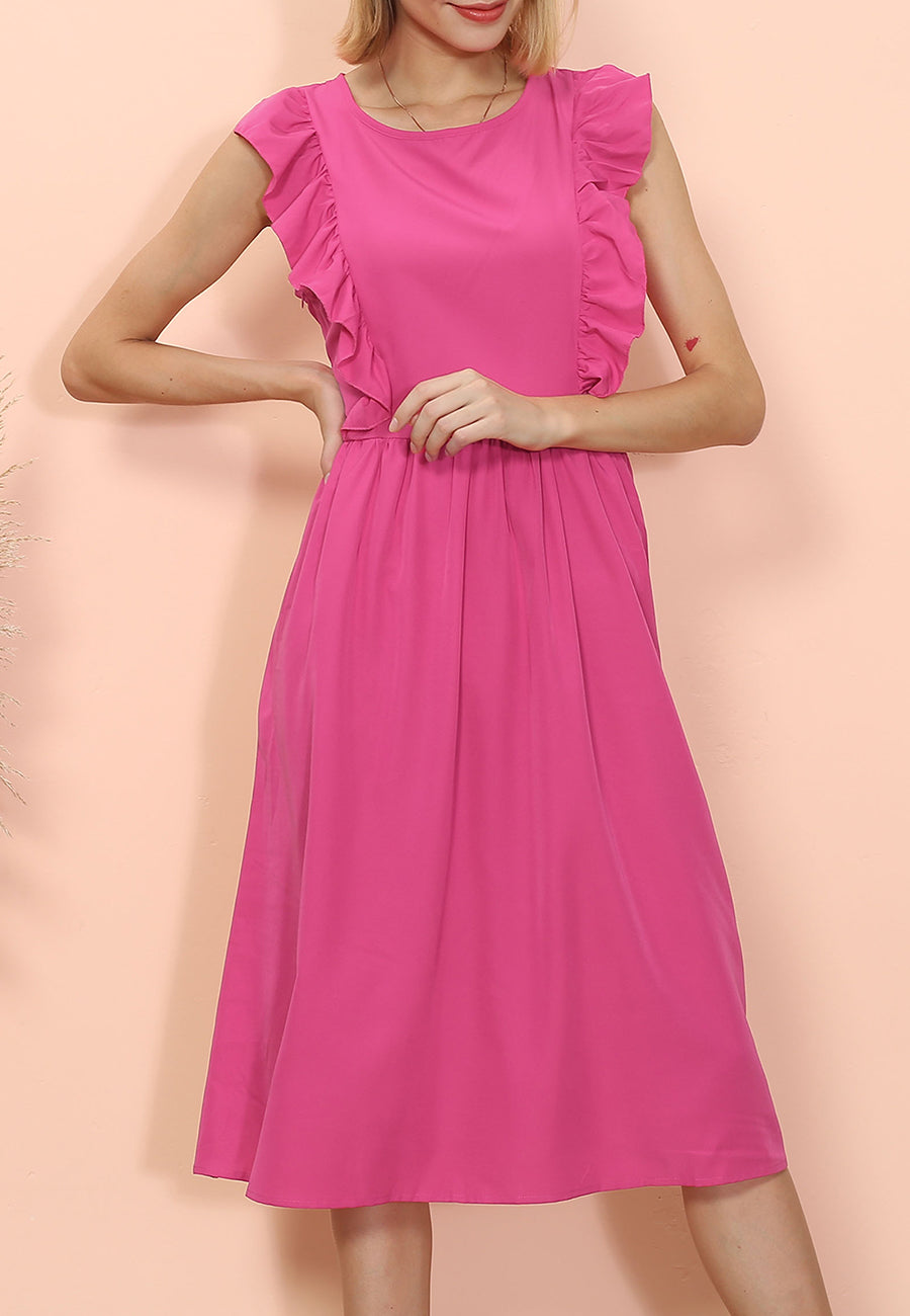 Vestido con volantes para uso diario