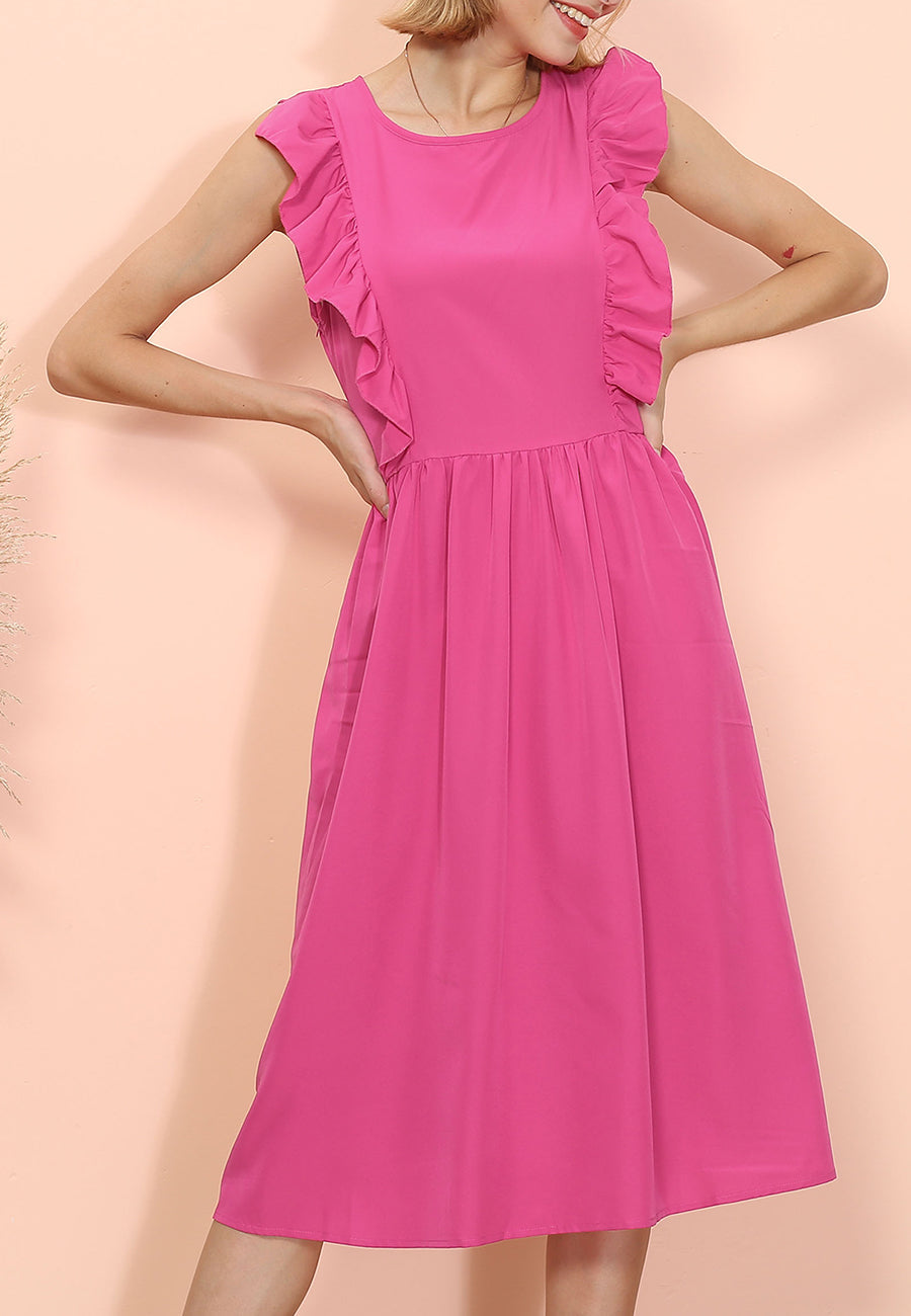 Vestido con volantes para uso diario
