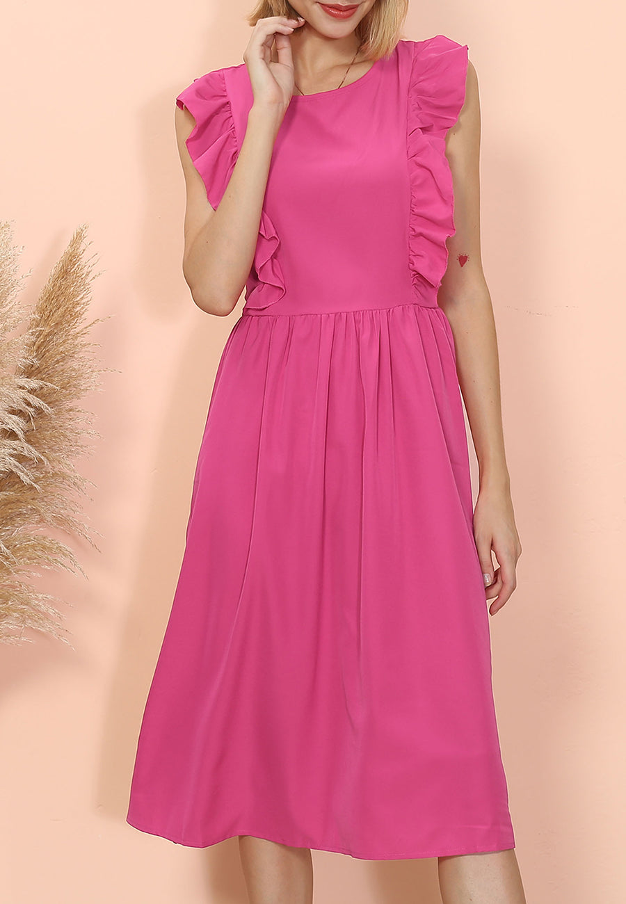 Vestido con volantes para uso diario