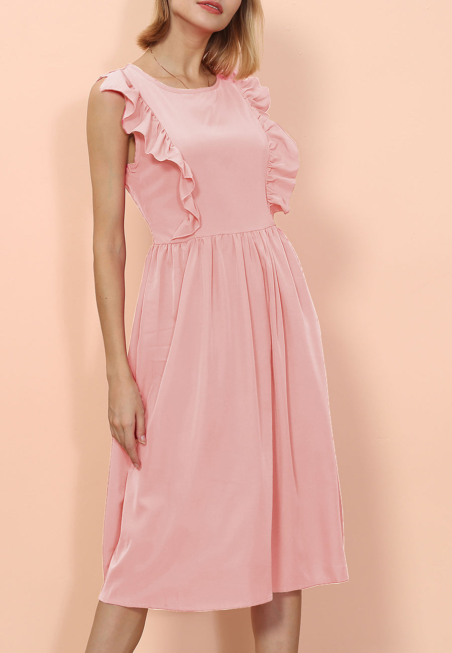 Vestido con volantes para uso diario