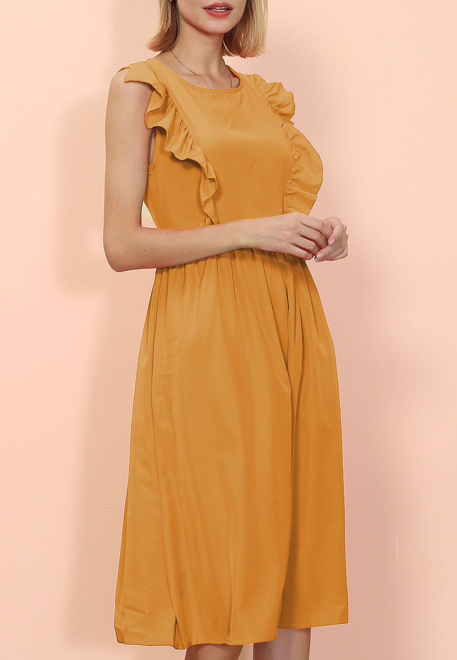 Vestido con volantes para uso diario