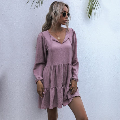 Ruffled Spring Tunic Dress