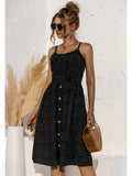 Vestido fruncido con botones