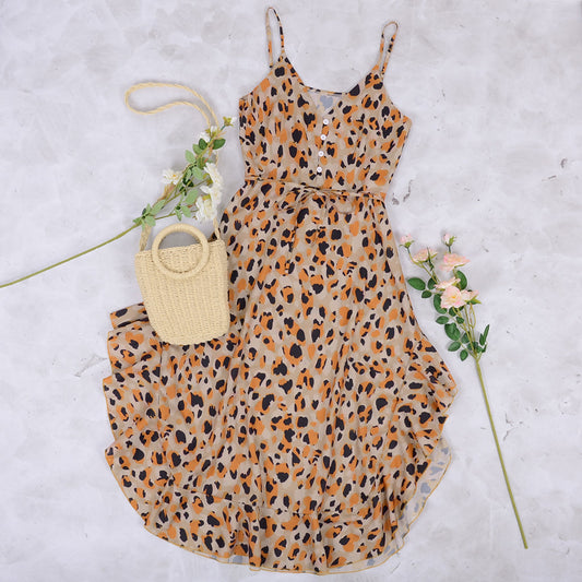 Animal Print Round Hem Dress