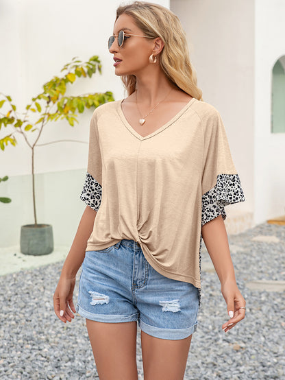 Gathered Front Dot Back Top