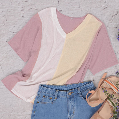 Color Blocked Art-Deco Tee