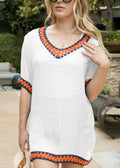 Vestido playero de crochet 