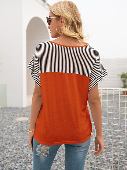 Striped Back Lounge Tee