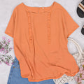 Blusa de verano con volantes delicados
