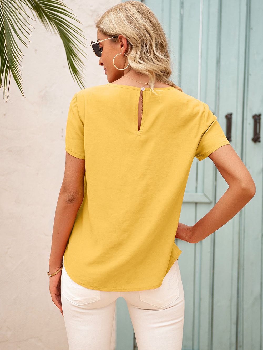 Dainty Ruffle Summer Blouse