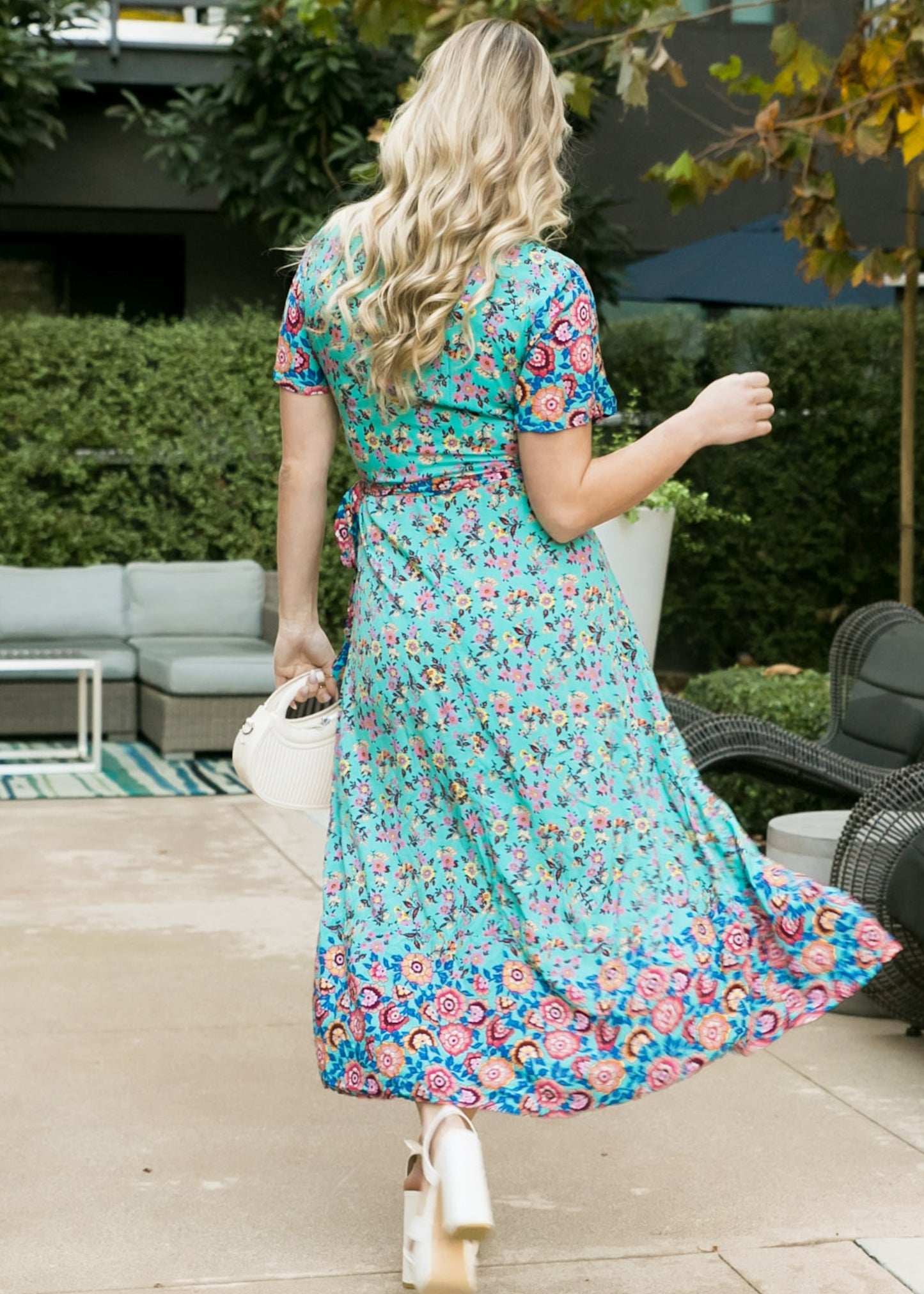 Boho Side Wrap Paradise Dress