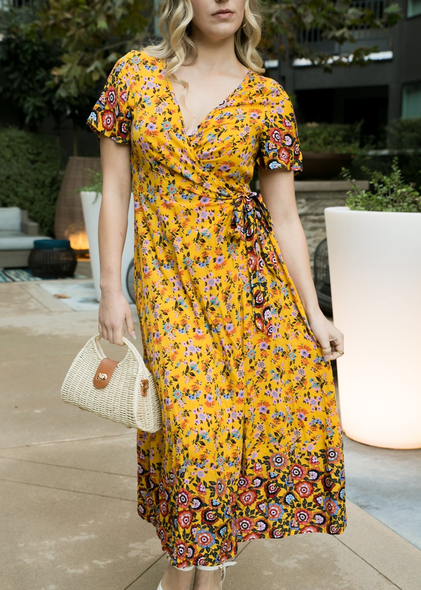 Boho Side Wrap Paradise Dress