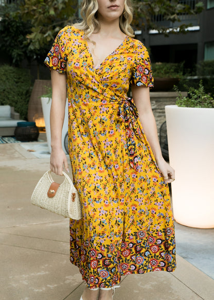 Boho Side Wrap Paradise Dress