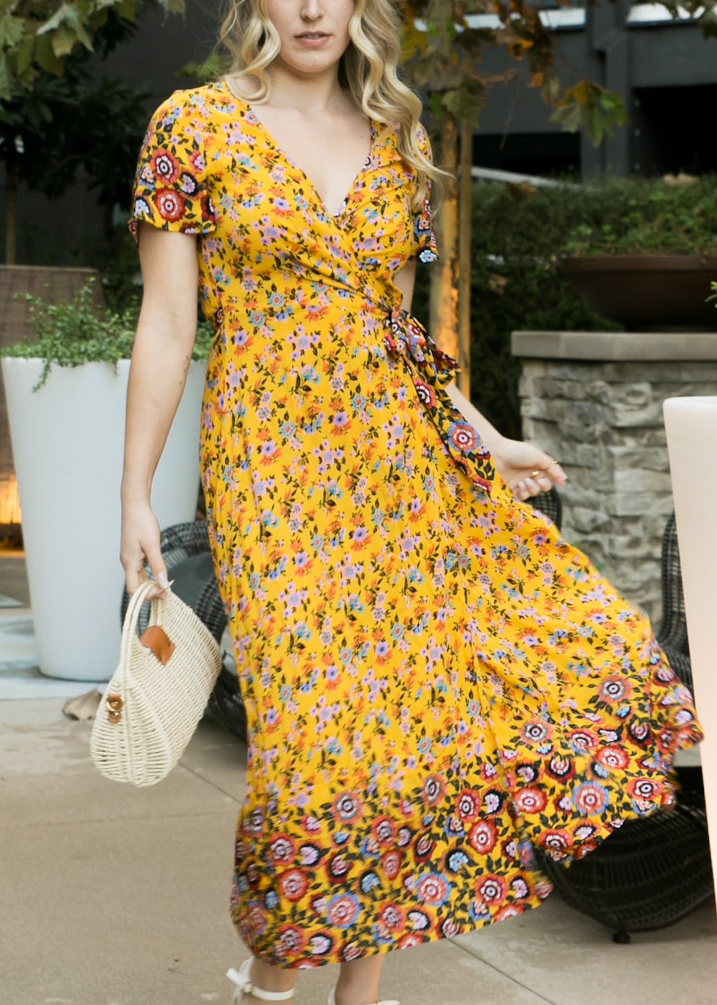Boho Side Wrap Paradise Dress