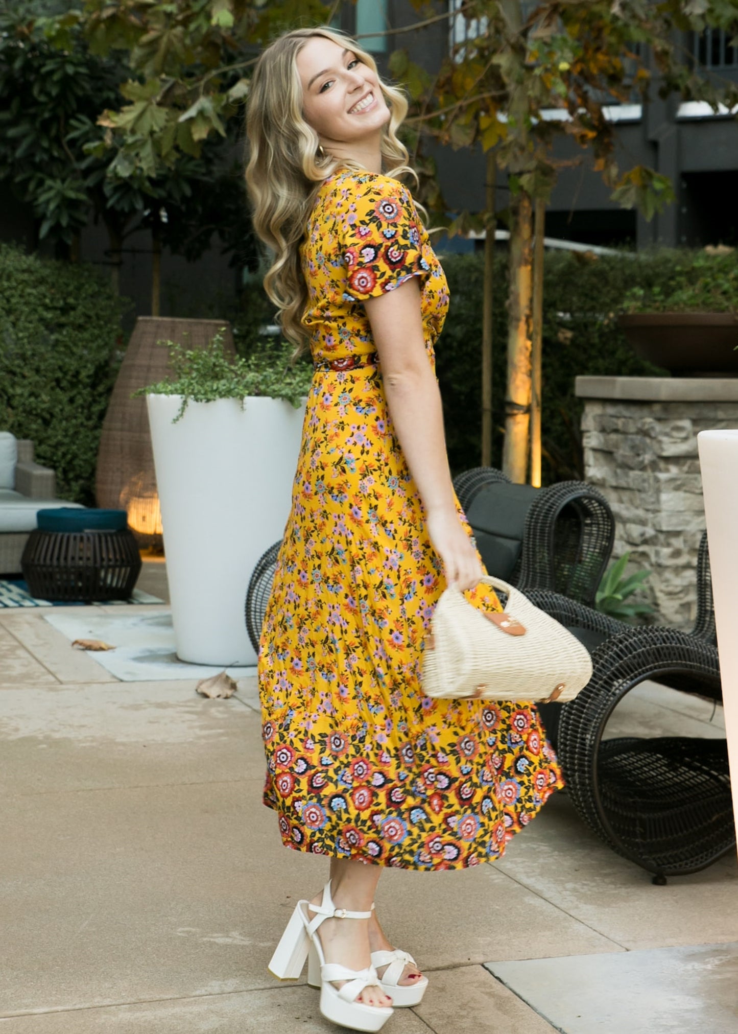 Boho Side Wrap Paradise Dress
