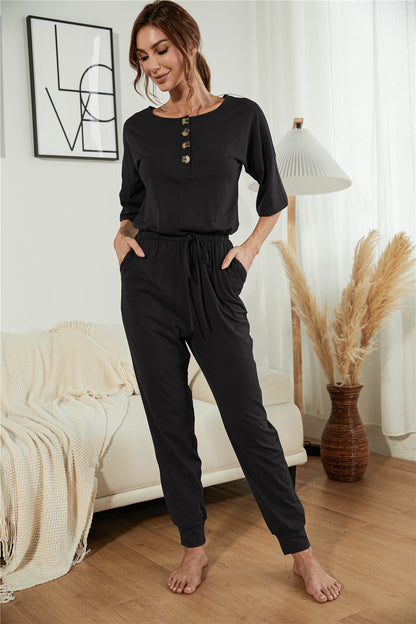 Mono Henley con botones de verano 