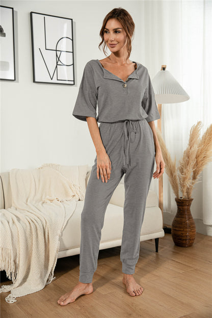 Mono Henley con botones de verano 