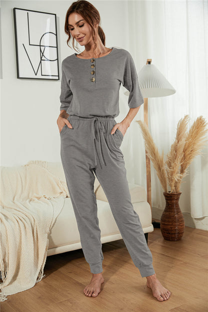 Mono Henley con botones de verano 