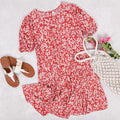 Vestido túnica con flores suaves para brunch