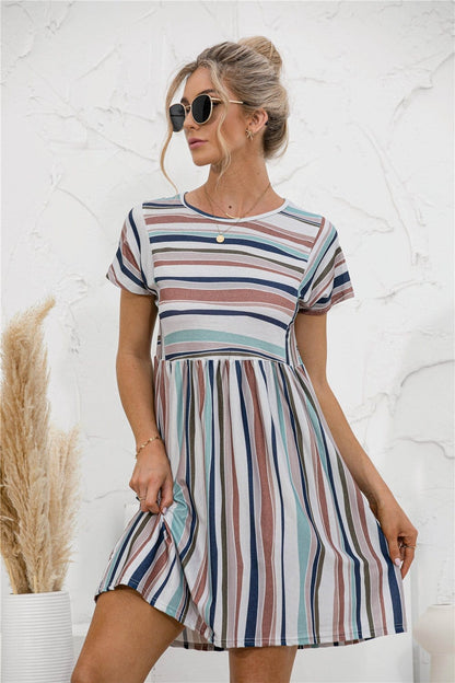 Vestido túnica de rayas