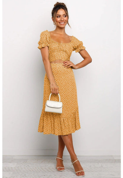 Es un conjunto boho envolvente 