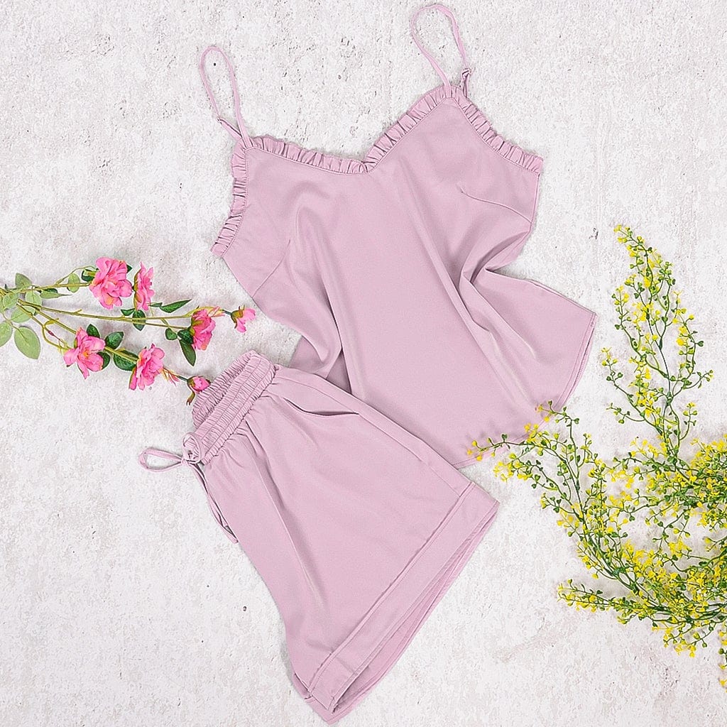 Conjunto de camisola con volantes 