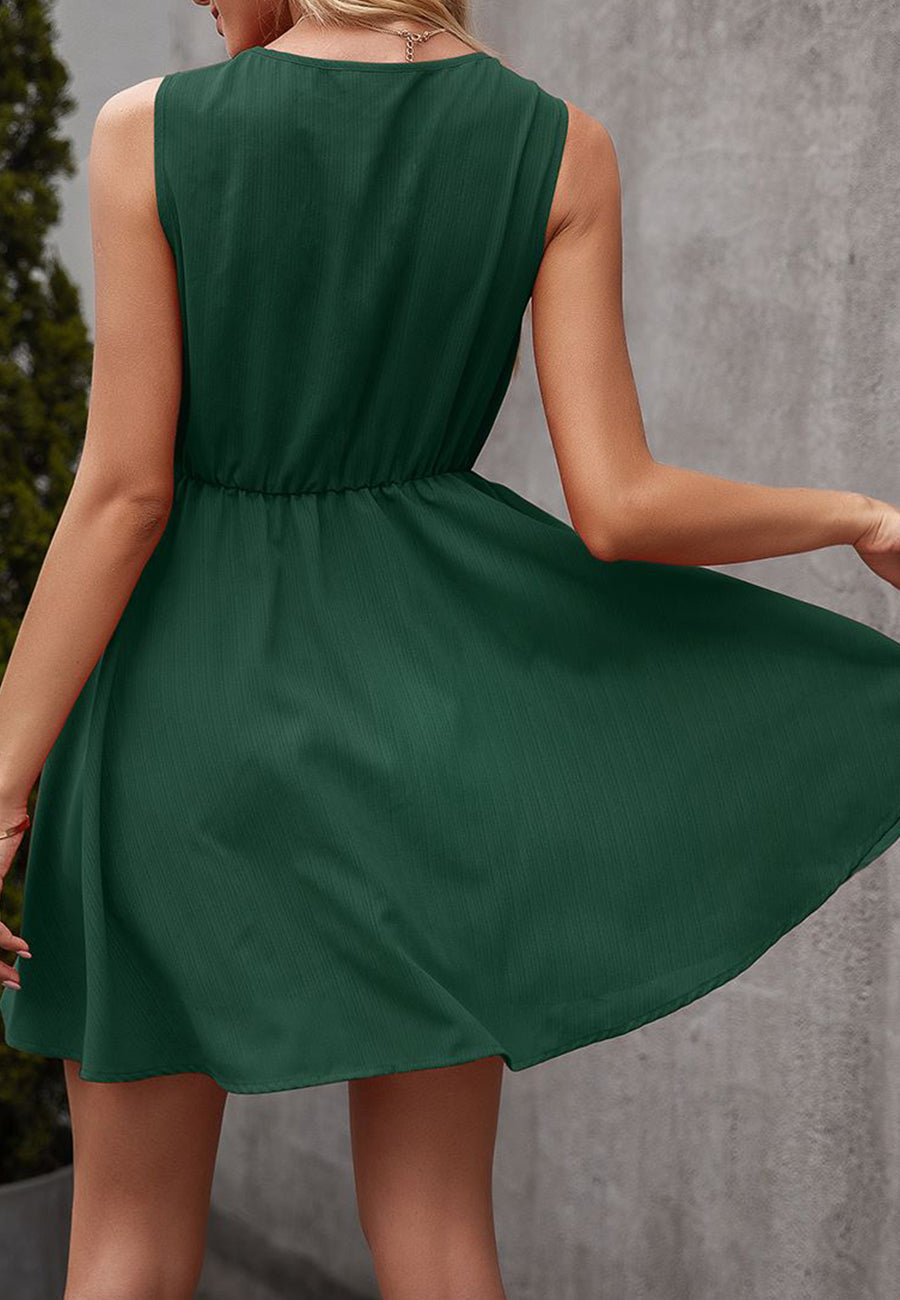 Button Summer Time Tunic Dress