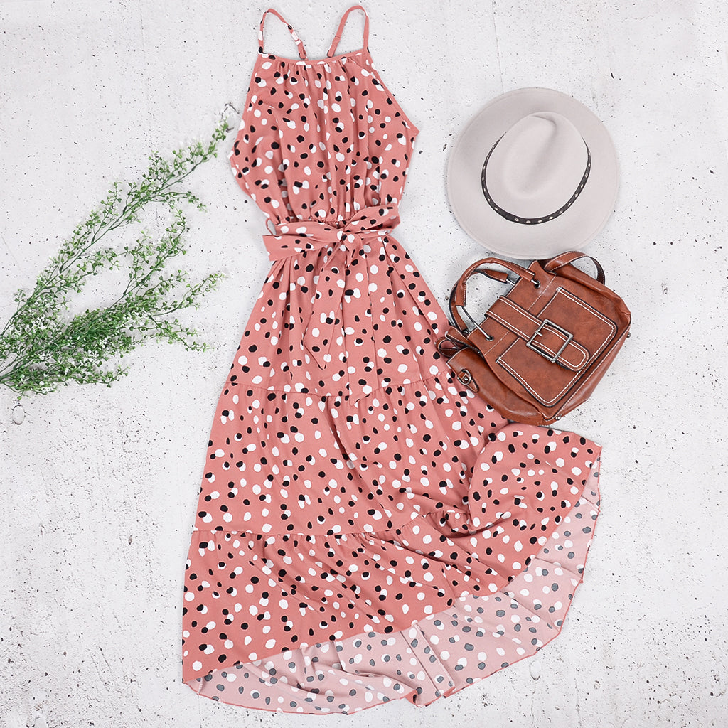 Art Deco Soft Dot Dress