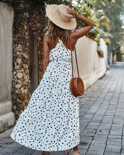 Art Deco Soft Dot Dress