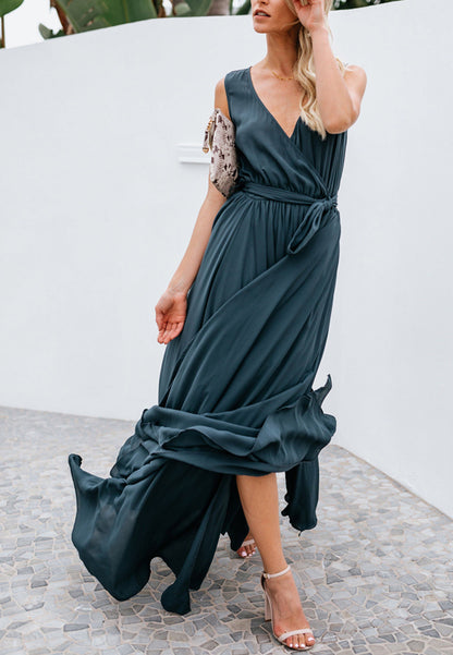 Summer Flow Tie Waist Dress