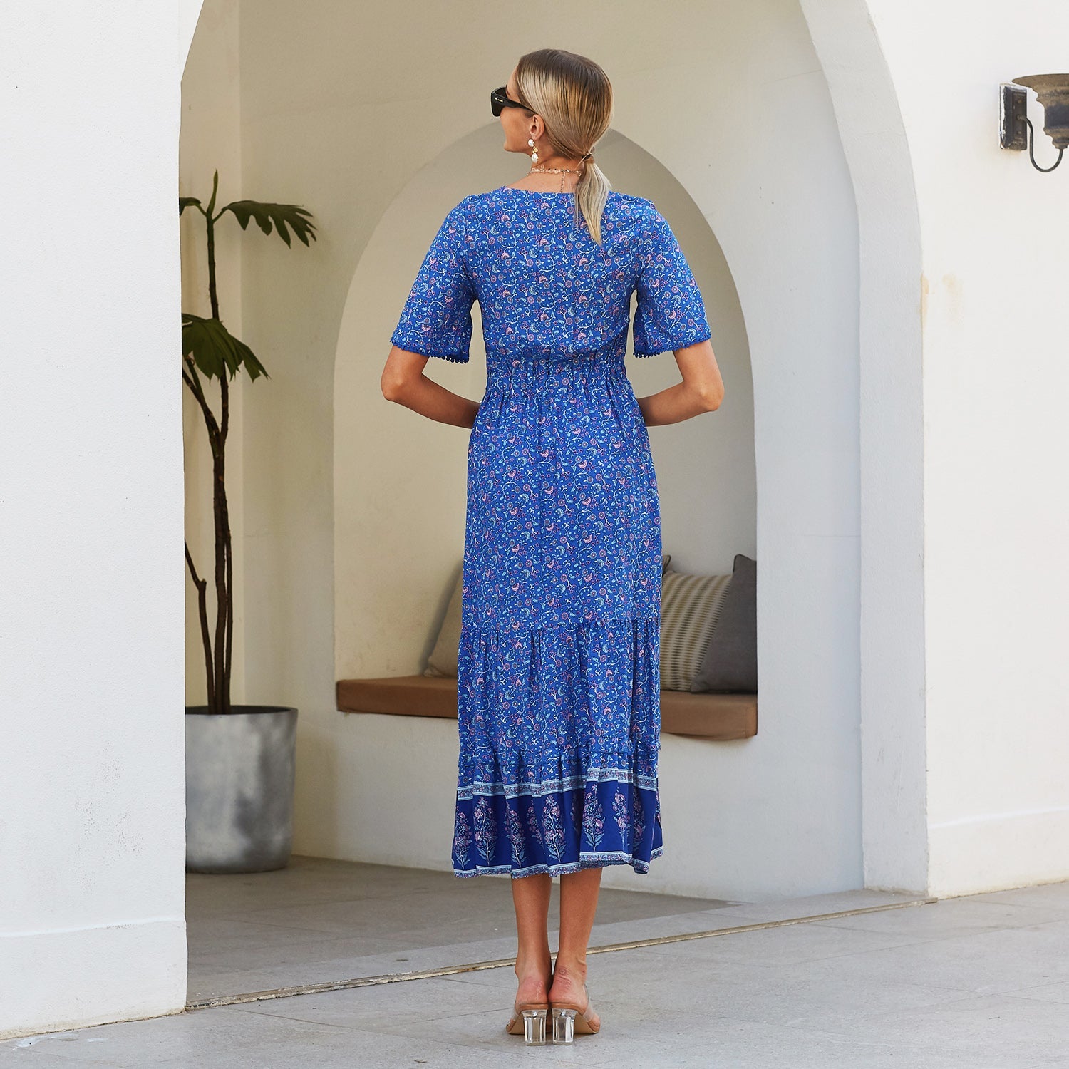 Ruffle Flow Boho Dress