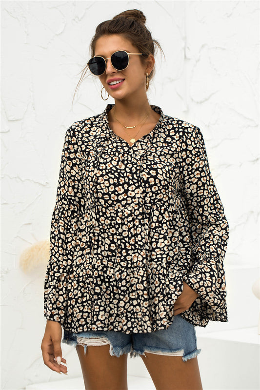 Blusa ligera con estampado animal