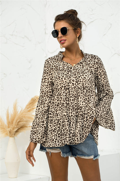 Blusa ligera con estampado animal