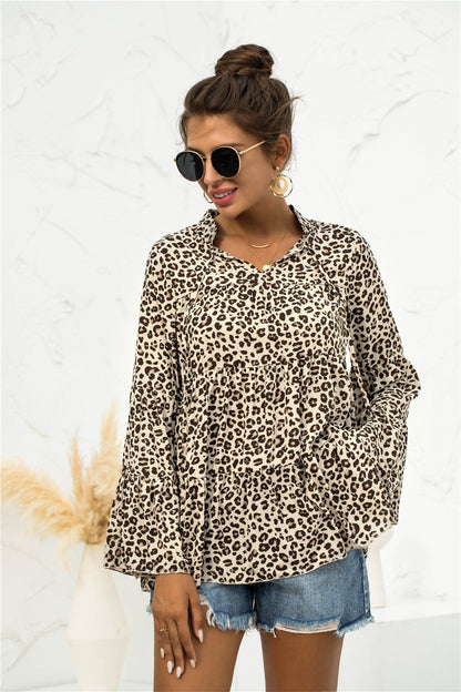 Blusa ligera con estampado animal