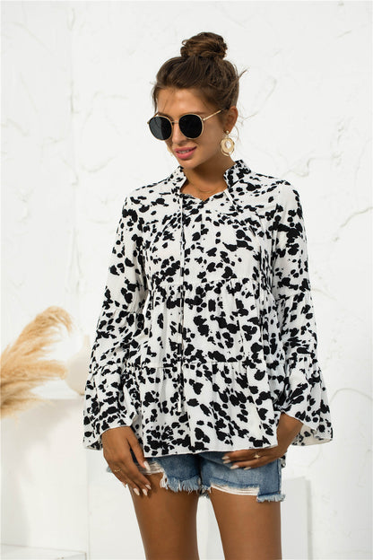 Blusa ligera con estampado animal